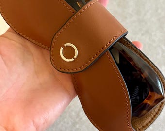 Sunglasses leather case