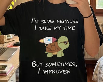 Camiseta Turtle Rocket / Camiseta con humor sarcástico para introvertidos, regalo para amantes de los animales