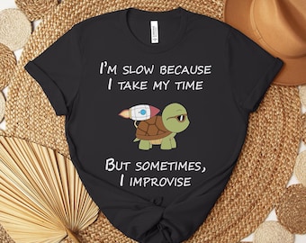 Funny Turtle Rocket Graphic Shirt | Sarcastic Introvert Humor Tee | Animal Gift, Crazy Turtle shirt, Animal Lover