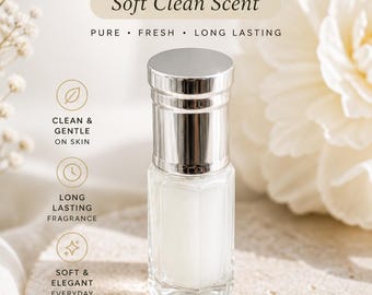 White Musk Perfume Oil – Soft Powdery Skin Scent (3ml & 6ml)
