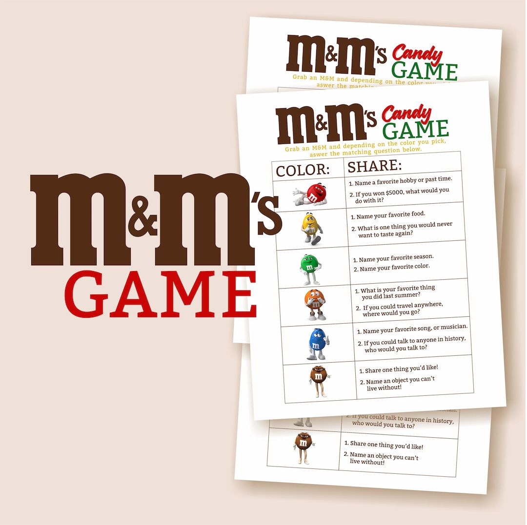 Mandms Math Game M&m's Game | PNG, JPG and PDF | Digital | Instant Download - Etsy