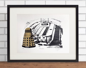 Doctor Who 'Frustrate' Hand Pulled Limited Edition Screen Print