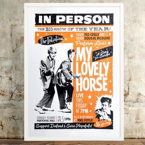 Serigrafia in edizione limitata di Father Ted, tirata a mano, firmata e numerata
