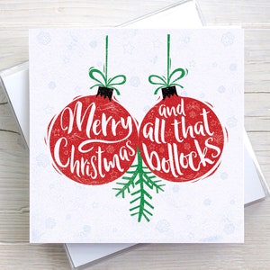 Divertente biglietto di auguri alternativo e cinico di Natale