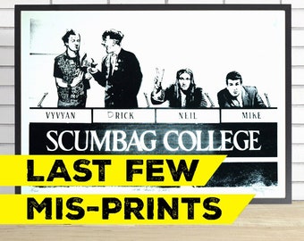 REDUCED! / The Young Ones Hand Pulled Screen Print / MIS-PRINT