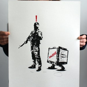 Metal Gear Solid Alert Hand Pulled Limited Edition Screen Print image 2