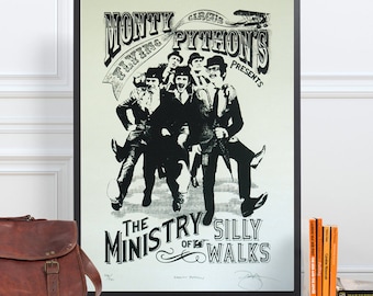 Monty Python 'Silly Walks' Hand Pulled Limited Edition Screen Print