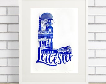 Leicester Limited Edition Screen Print