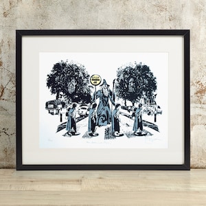 Non passerai! - Ispirato al Signore degli Anelli, Fantasy, Geek, Pop Art, Edizione limitata, Stampata a mano, Serigrafia, Stampa artistica, firmata e numerata.