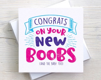 Baby Shower New Baby Funny Blank Greetings card