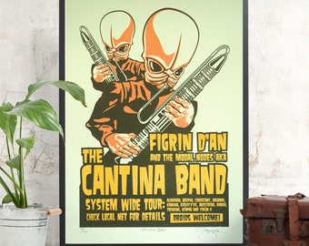 Star Wars 'The Cantina Band' Hand Pulled Limited Edition Screen Print