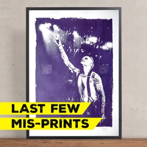 RIDOTTO! Keith Flint The Prodigy Serigrafia a mano Mis-Print