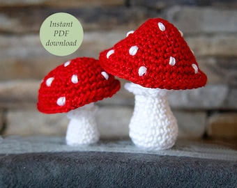 Amanites tue-mouches rouges - Patron au crochet