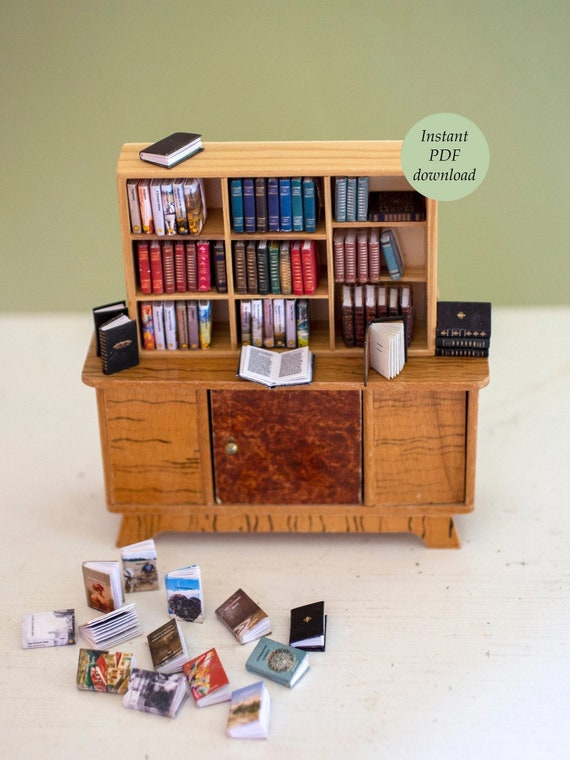 Miniature Books in Scale 1:12 Tutorial & Templates Download PDF 