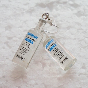 Vodka Bottle Earrings.