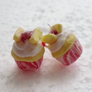 Butterfly Cake Earrings. Polymer Clay.