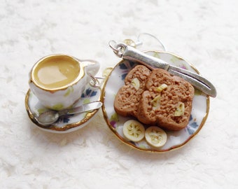 Tea And Banana Bread Earrings