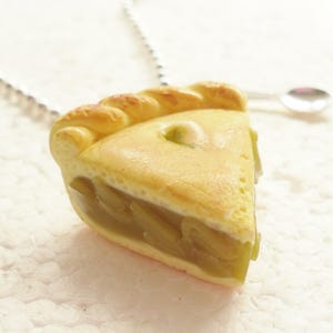 Slice Of Apple Pie Pendant. Polymer clay image 4