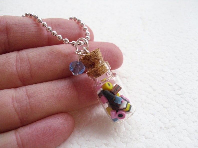 Jar of Licorice Allsorts Pendant. Polymer Clay Etsy