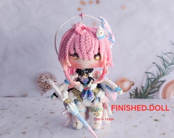 Aemeath Crochet Doll, Handmade Plush Inspired by Wuthering Waves Character
