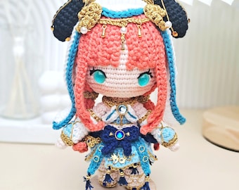 Handcrafted Nilou Crochet Doll – Genshin Impact Amigurumi Plushie