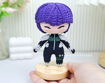 Amigurumi Crochet Doll Inspired by Purple Hair Vice Captain