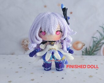 Skirk Crochet Doll - Genshin Impact Inspired Plush Art