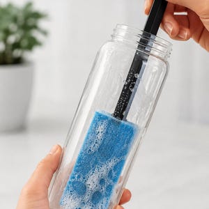 Bottle Cleaner | Fits Any Sponge | Reusable Cleaning Wand | Jar & Cup Cleaner | Wash Wand, kitchen, jar, cup, dish, sink cleaning wand
