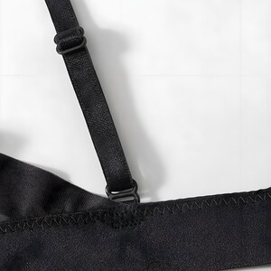 Beha van 100% moerbeizijde, draadloze nachtlingerie (wit, grijs) afbeelding 6