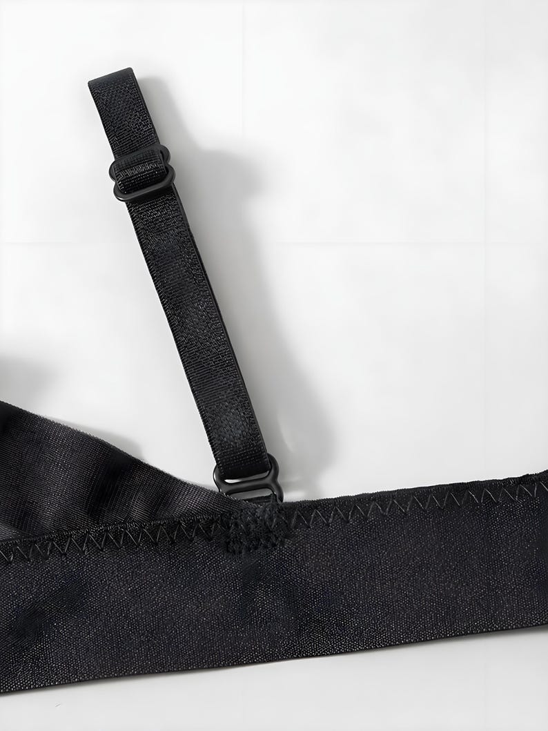 Beha van 100% moerbeizijde, draadloze nachtlingerie (wit, grijs) afbeelding 6