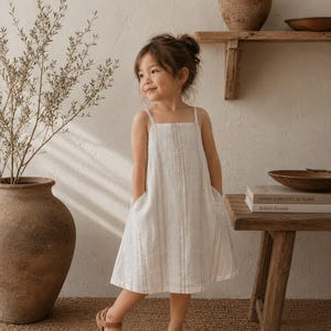 Little Girl White Flowy Dress