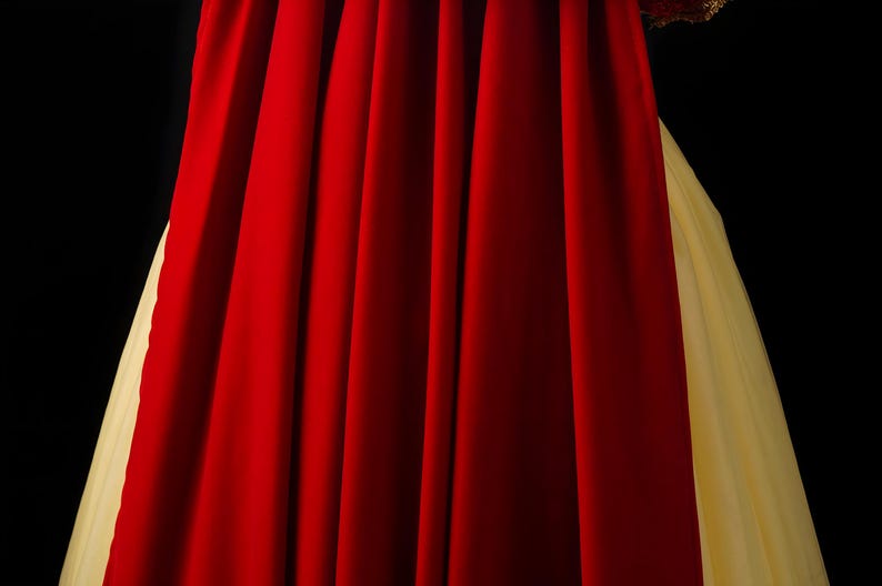 Fast 3-5 Day Delivery - Girls Snow White Princess Dress with Red Cape & Headband, Toddler Halloween Costume Ball Gown, Fast US Shippin image 6