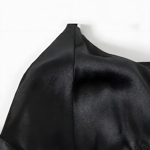 Beha van 100% moerbeizijde, draadloze nachtlingerie (wit, grijs) afbeelding 4