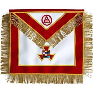 Royal Arch Past High Priest Masonic Apron, PHP Hand Embroidered Red Velvet Freemason Regalia, Chapter Gift for Mason