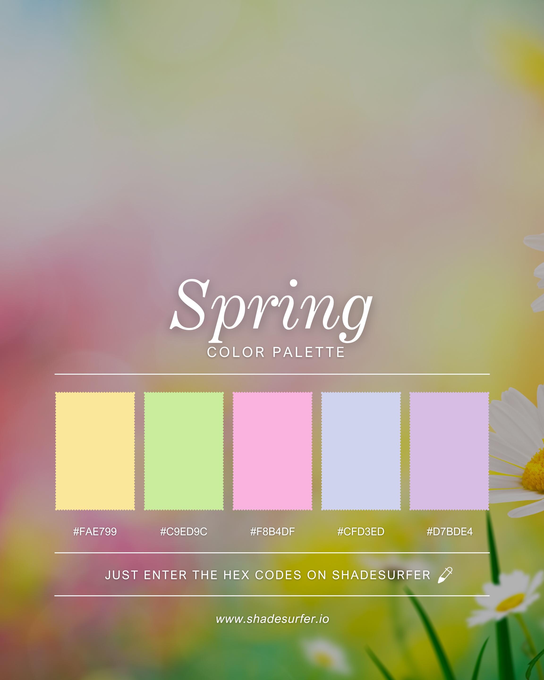 Color Code That Spring Spring Color Palette Poster, Hex Codes Design, Colorful Art Print - Etsy