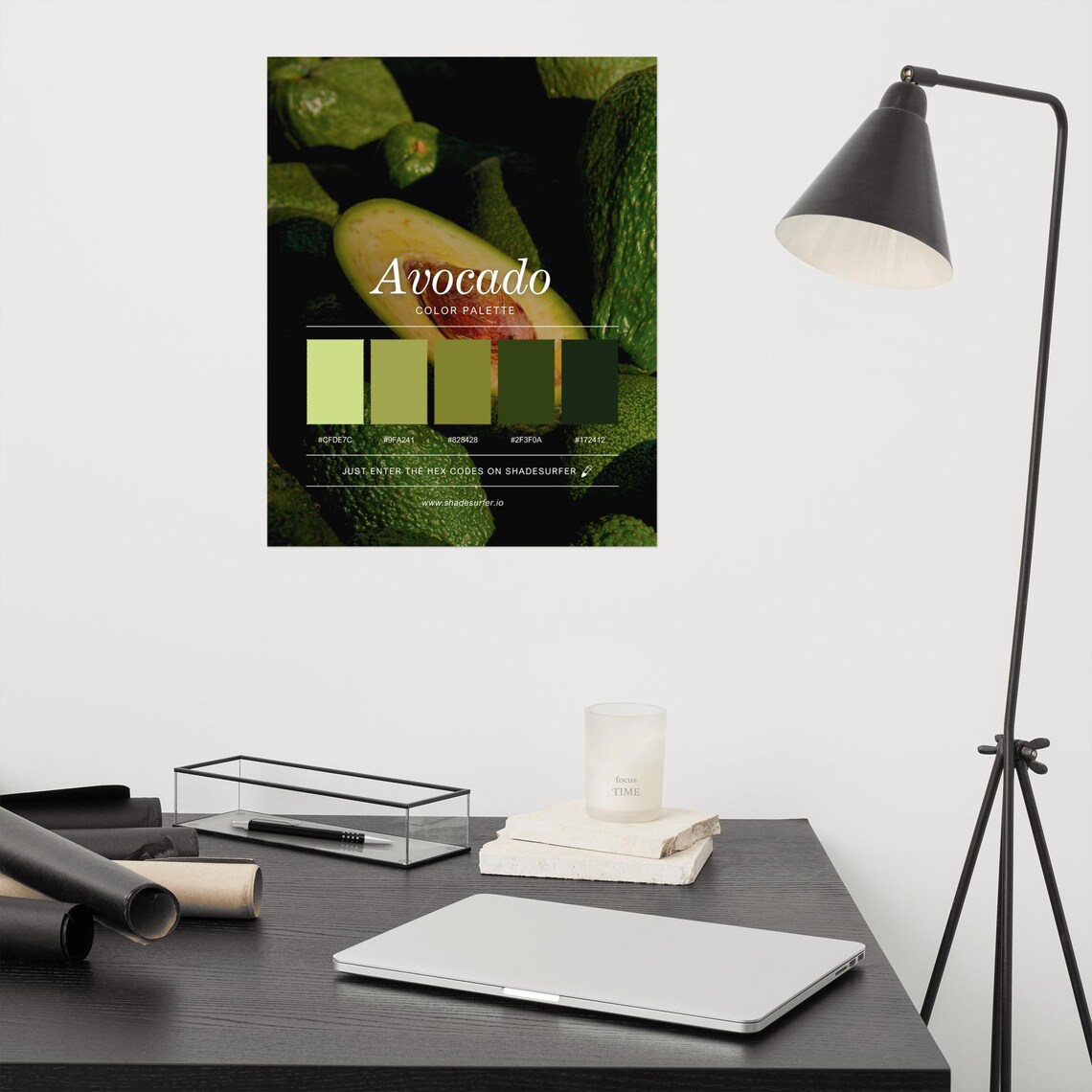 Avocado Green Code Css Avocado Color Palette Poster, Hex Codes Design, Green Wall Art Print - Etsy