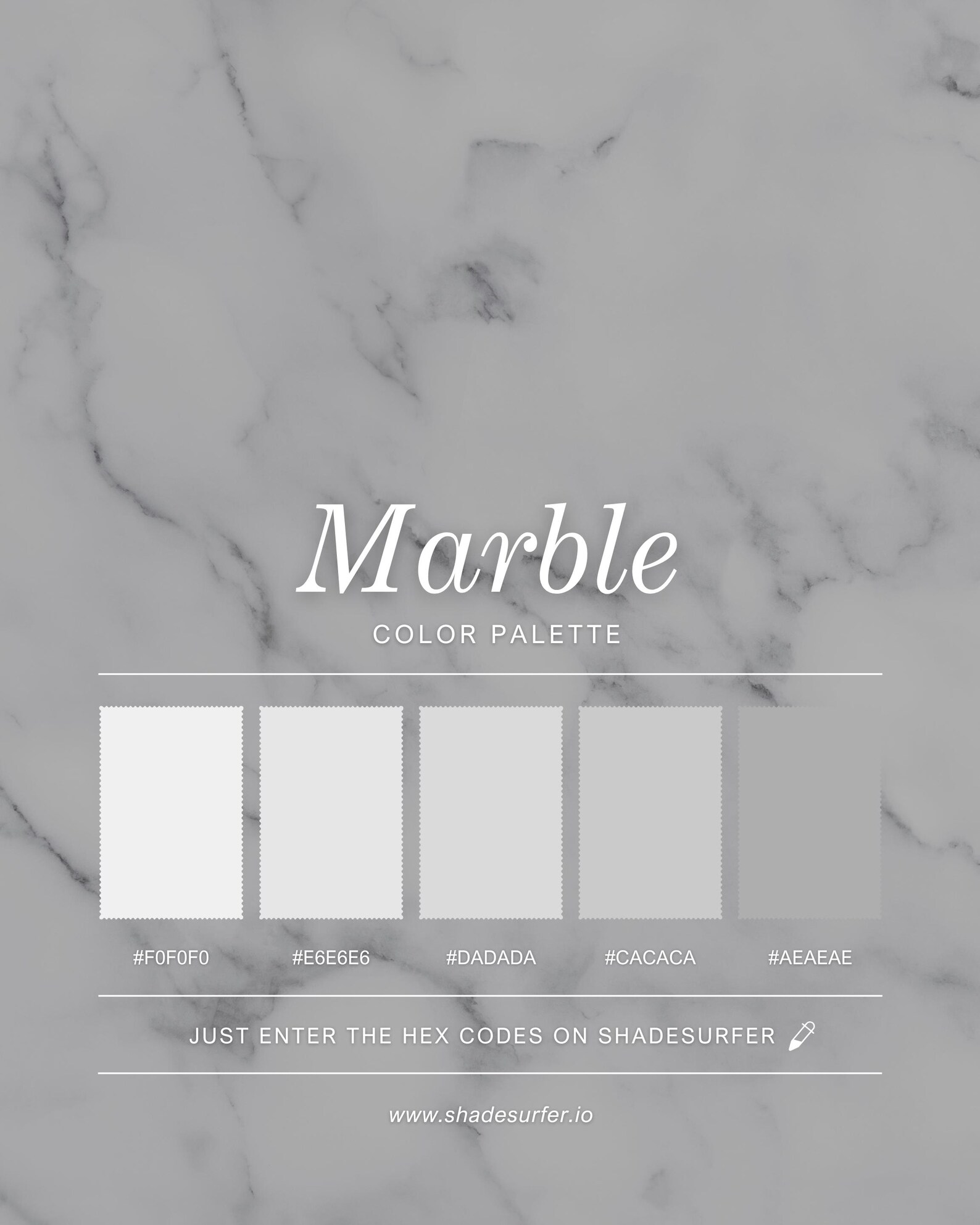 Marble Color Palette Poster, 16