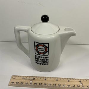 Vintage Kaffee Hag Coffein Frei Coffee Pot – German Decaf Advertising Porcelain