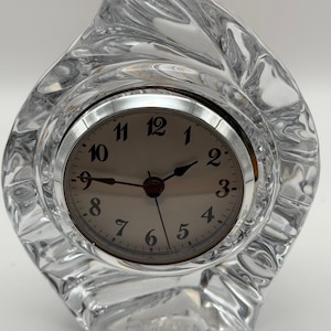 Daum Franceドームフランス ヴィンテージ クリスタル 置時計 Crystal Clock Daum - Etsy