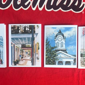 Oxford Square Notecards Blank Set of 4