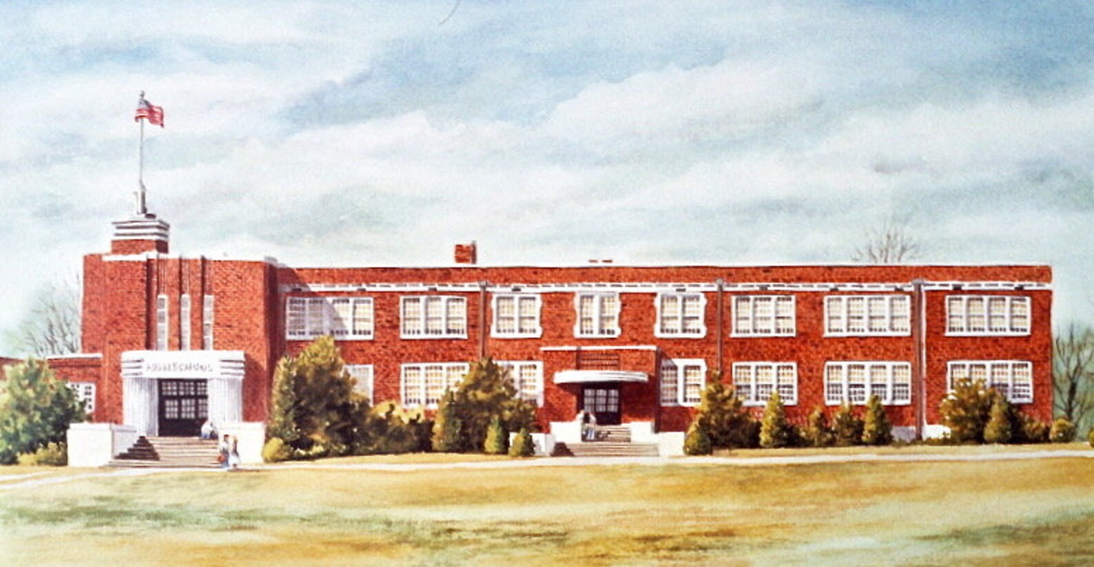Tupelo Mississippi Print Tupelo High School 1927 to 1961 Limited