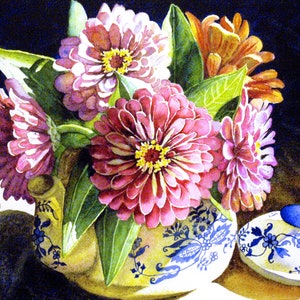 Zinnia Notecard set of 4