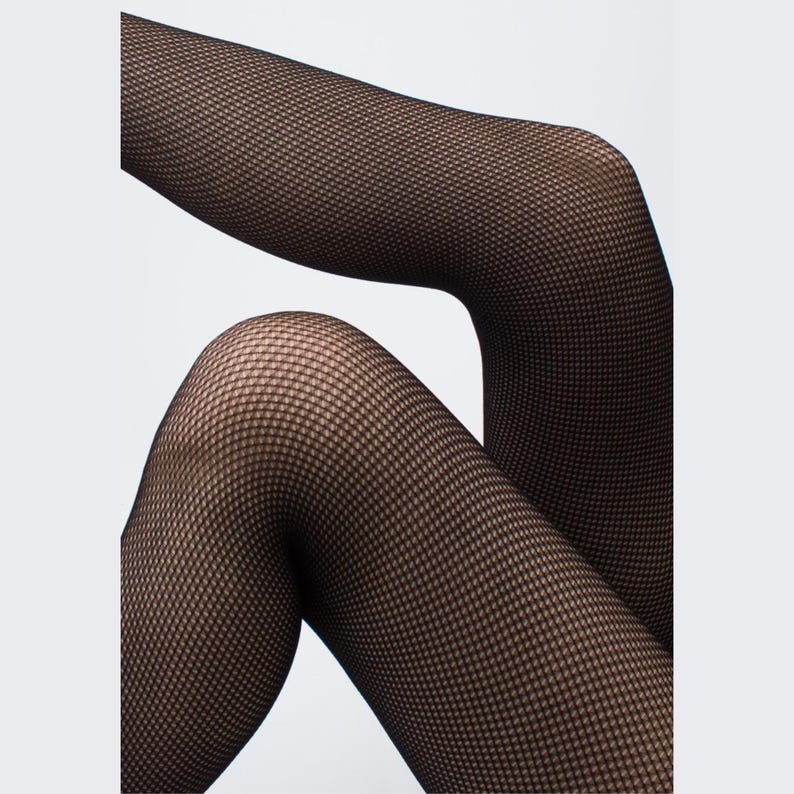 Open Gusset Net Tights 40 Den – Cut Out Pantyhose, Stocking Effect Mesh ...
