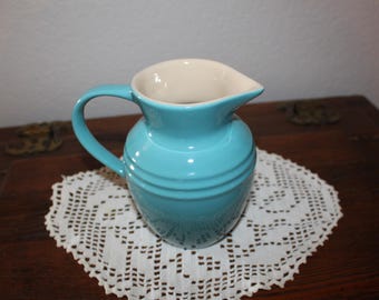 Le Creuset Stoneware Flower Plate Set, Turquoise Dinnerware (set