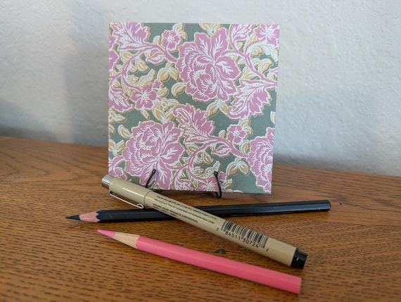 Pink Peonies Expanded Zig-Zag Folio