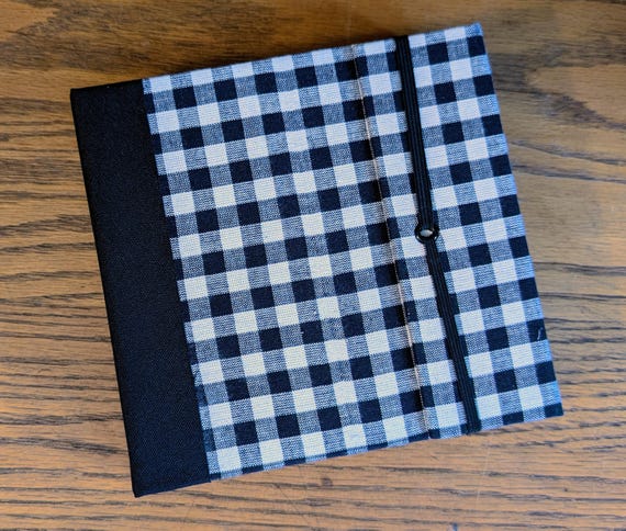 Art-To-Go Travel Box w/Elastic Closure - Black Gingham