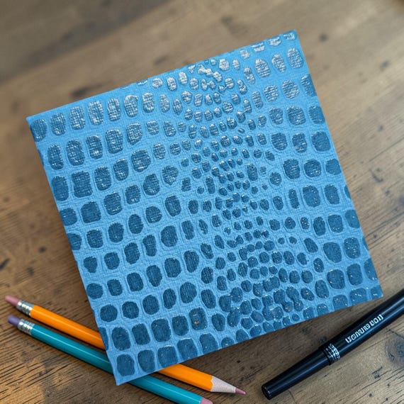 Zig-Zag Folio - Turquoise Gator