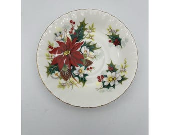 Spodek do filiżanki Royal Albert Christmas Poinsettia