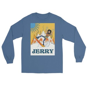 jerry garcia long sleeve dress shirt J.Garcia Jerry long sleeve purple Striped Large 16 1/2 34/35 Dress Shirt  Nice