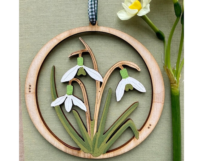 A Small, Deco Style, Snowdrop Rondel